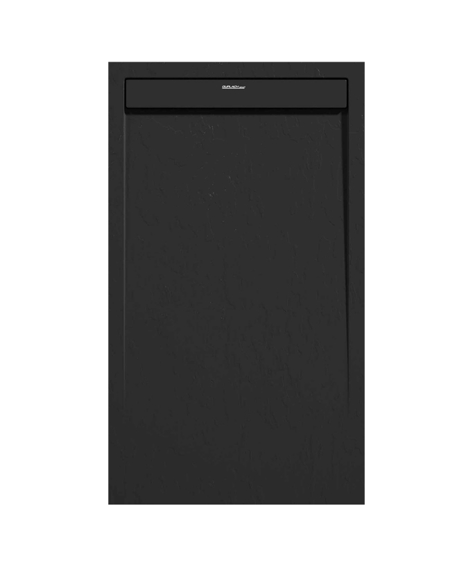 Piatto doccia Nero, finitura Ardesia Stone SMART, griglia colorata - small