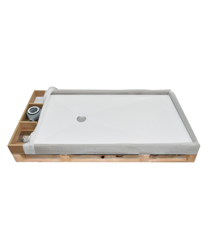 Receveur de douche Sable, texture Pierre Zeus, grille de couleur