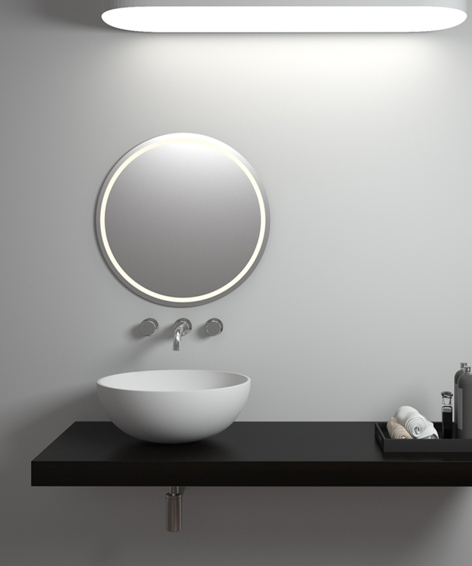 Lavabo a colonna tondo Blanc mat - Brazzaville