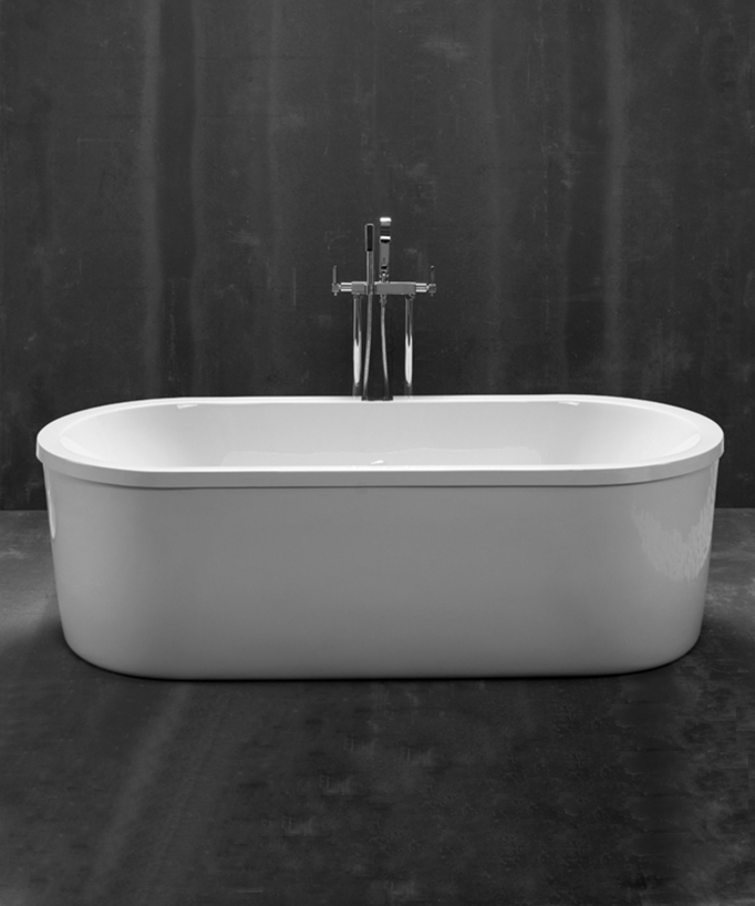 Baignoire acrylique encastrable Blanc brillant - Loft