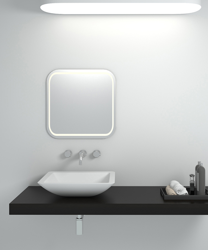 Lavabo da appoggio in Solid surface Matt white - Isiro