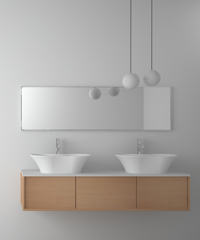 Lavabo ovale freestanding Bianco opaco - Kindu