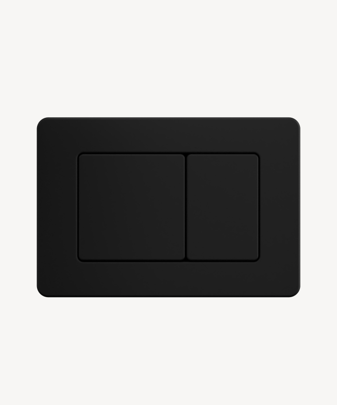 Plaque de déclenchement en acier pour bâti-support Geberit, finfition noire
