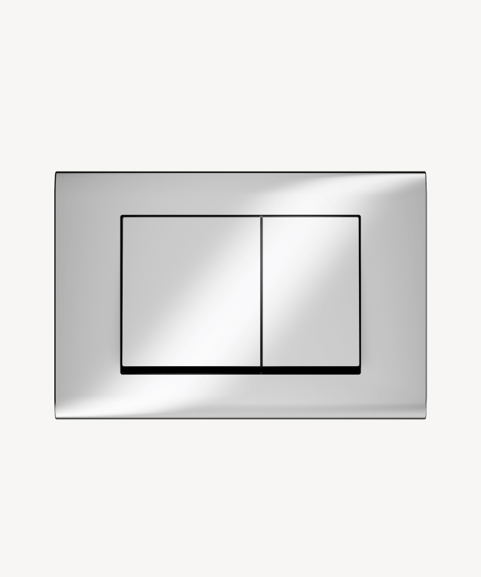 Plaque de commande avec double touche compatible avec Sigma Geberit