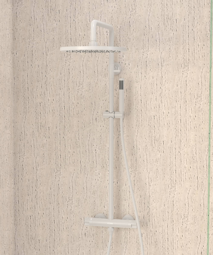Colonna doccia termostatica rotonda - Corbeau