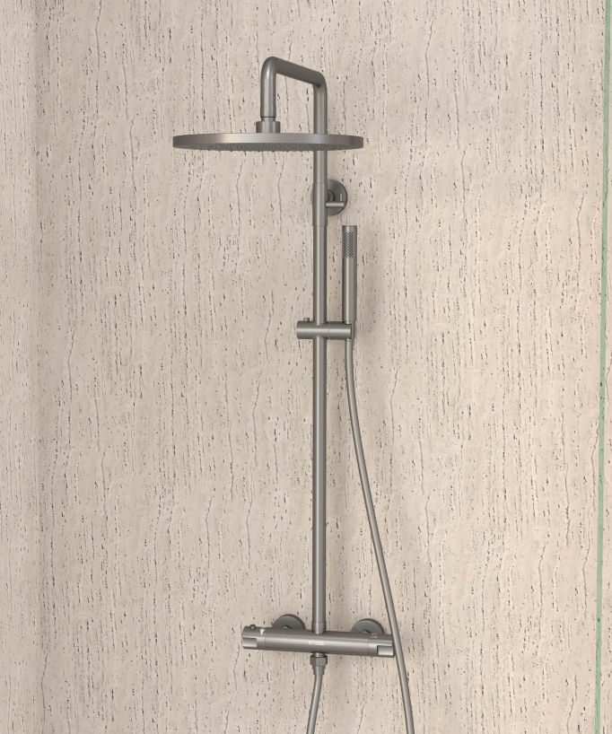 Colonna doccia termostatica rotonda - Corbeau