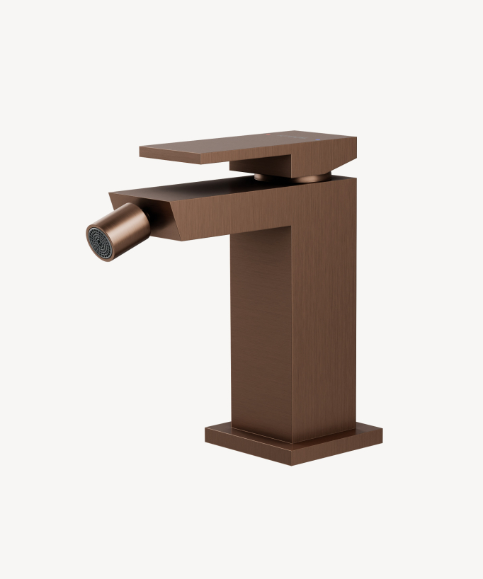Miscelatore bidet oro rosa spazzolato - Sirius