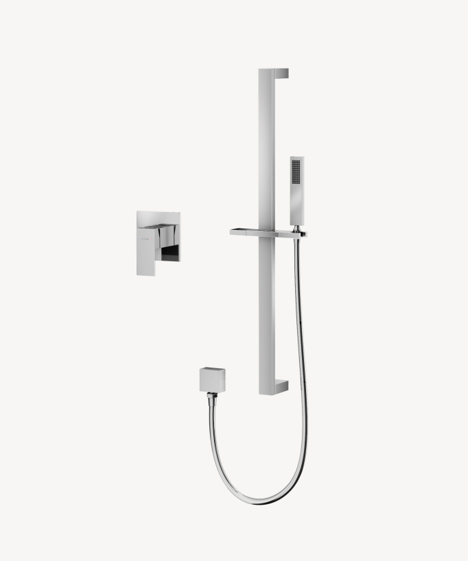 Miscelatore monocomando da incasso per doccia con barra e doccetta - Sirius