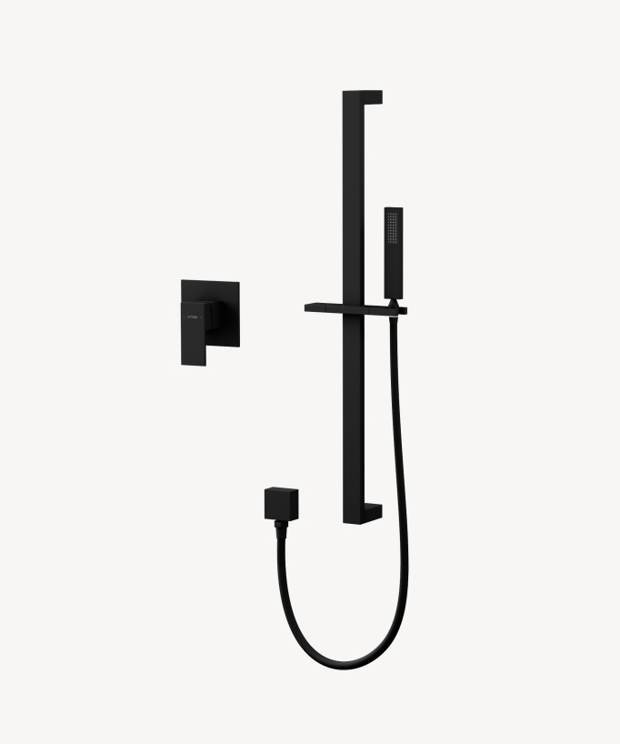 Miscelatore monocomando da incasso per doccia con barra e doccetta - Sirius