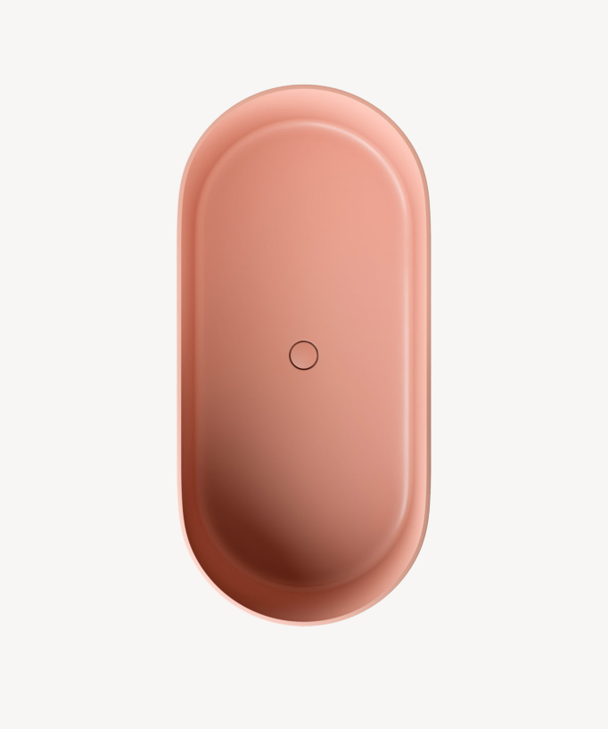 Ovo - Baignoire îlot ovale Corail