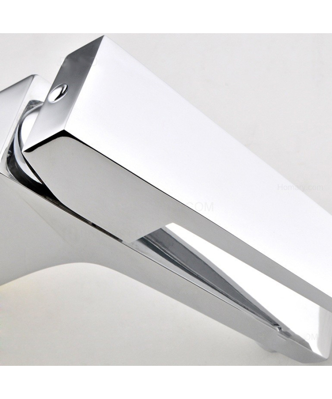 Robinet lavabo mitigeur contemporain en laiton solide 